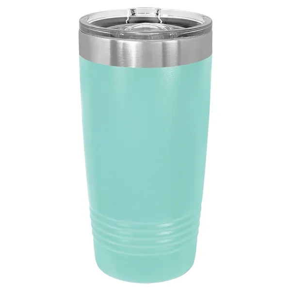 20 oz. stainless steel ringed tumbler with a vacuum sealed, clear-colored... from ASI 74601 Calico