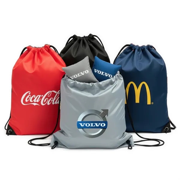 Set of 8 imprinted cornhole bags with imprinted drawstring tote bag.... from ASI 30226 A J J Enterprises