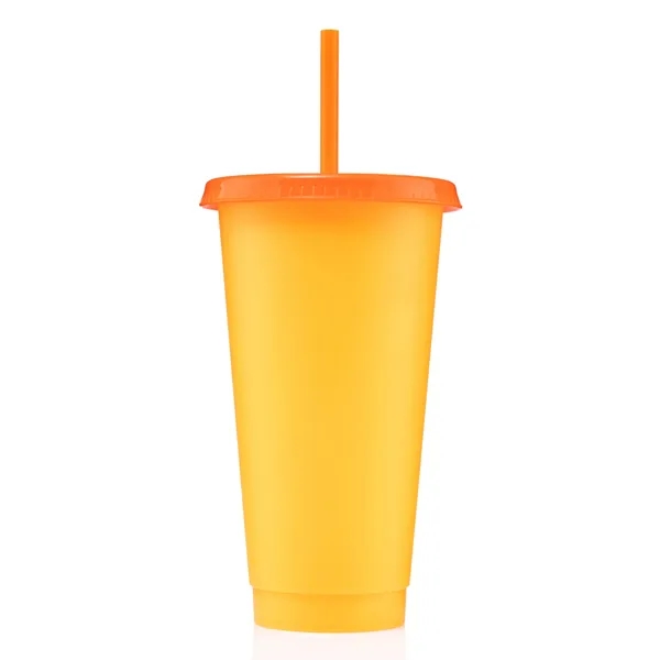 24 oz. polypropylene tumbler with color-changing properties and a reusable lid... from ASI 57800 Gordon Sinclair / Gordon Sinclair®