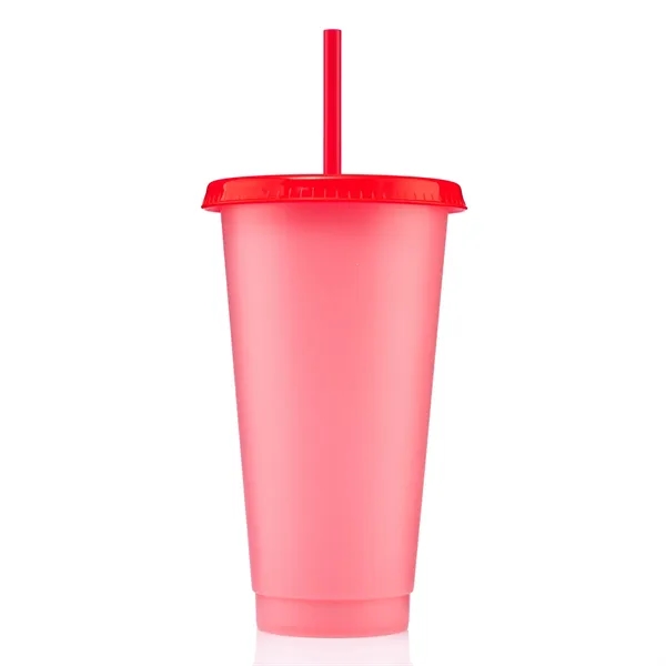 24 oz. polypropylene tumbler with color-changing properties and a reusable lid... from ASI 57800 Gordon Sinclair / Gordon Sinclair®