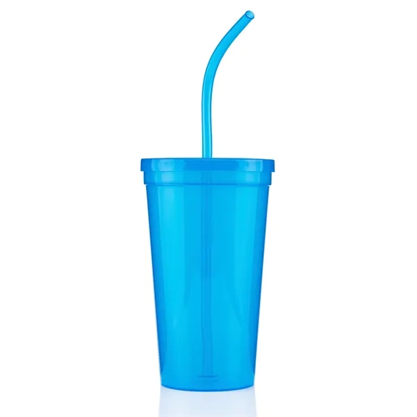 24 ounce single wall polypropylene plastic tumbler with lid and bent... from ASI 57800 Gordon Sinclair / Gordon Sinclair®
