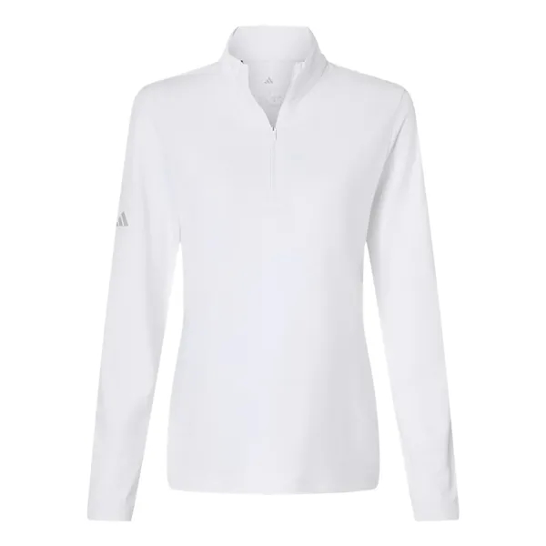 Adidas Women's Textured Stripe Quarter-Zip Pullover... from ASI 84358 S&S Activewear