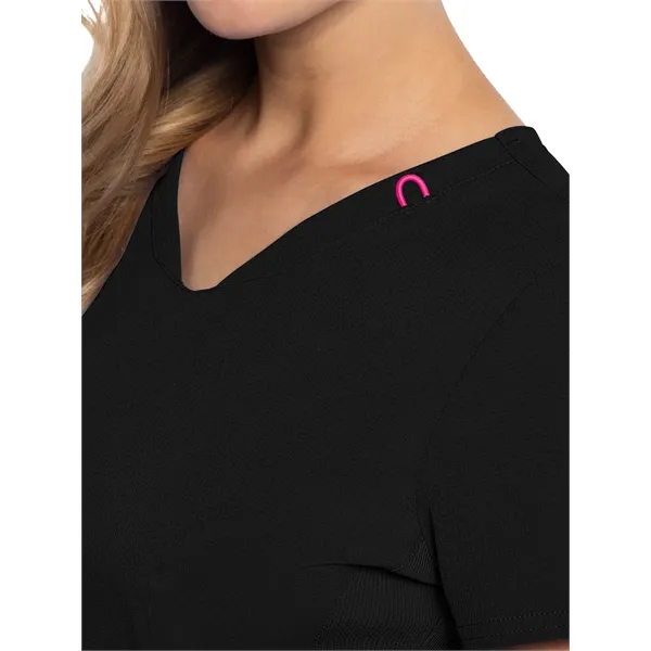 Med Couture - AMP - Women's 3-Pocket V-Neck Scrub Top... from ASI 86018 Scrub Authority