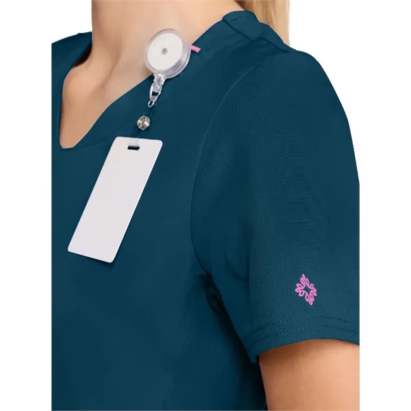 Med Couture - AMP - Women's 3-Pocket V-Neck Scrub Top... from ASI 86018 Scrub Authority