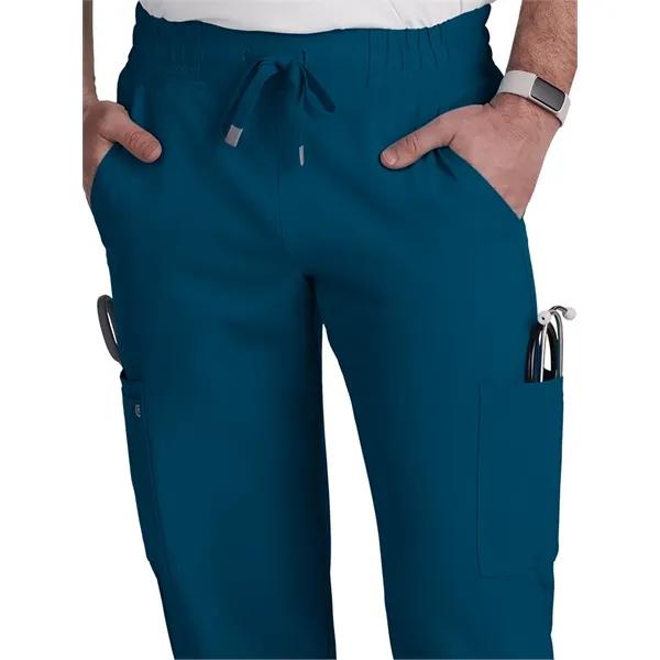 koi - Cureology - Men's 6-Pocket Drawstring Elastic Waist...... from ASI 86018 Scrub Authority