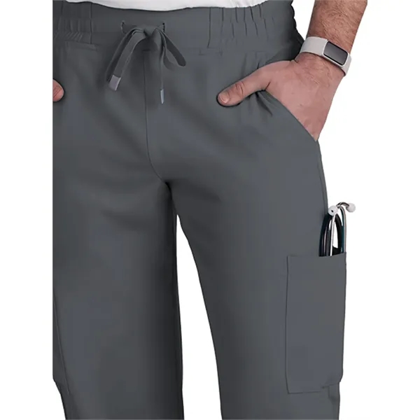 koi - Cureology - Men's 6-Pocket Drawstring Elastic Waist...... from ASI 86018 Scrub Authority