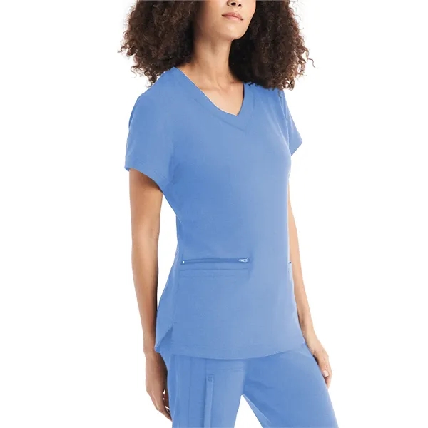 White Cross - CRFT - Women's 3-Pocket V-Neck Top... from ASI 86018 Scrub Authority