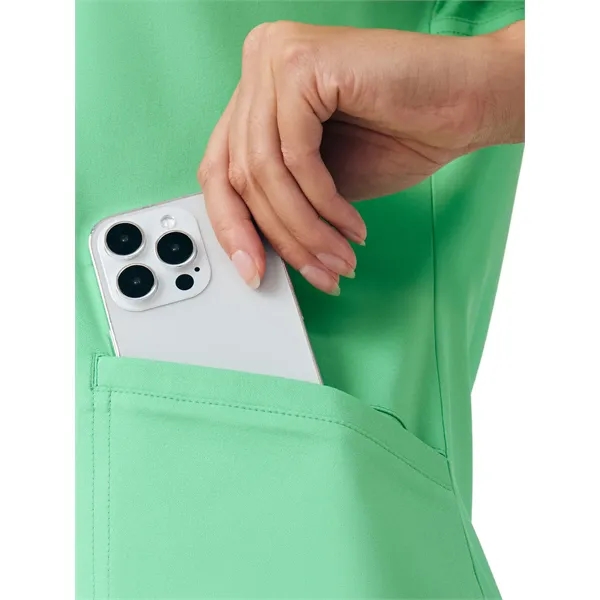 White Cross - VIBE - Women's Curved V-Neckline Scrub Top... from ASI 86018 Scrub Authority / Uniform Stores