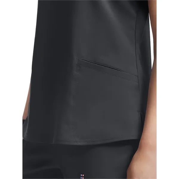 White Cross - VIBE - Women's Curved V-Neckline Scrub Top... from ASI 86018 Scrub Authority / Uniform Stores