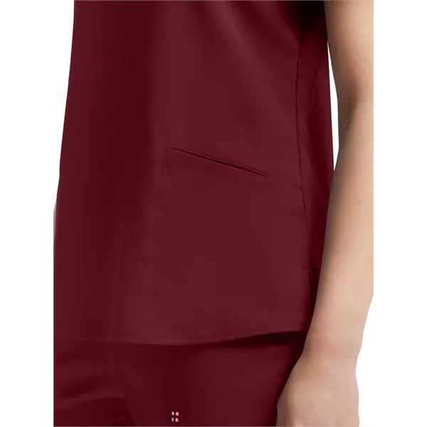 White Cross - VIBE - Women's Curved V-Neckline Scrub Top... from ASI 86018 Scrub Authority / Uniform Stores