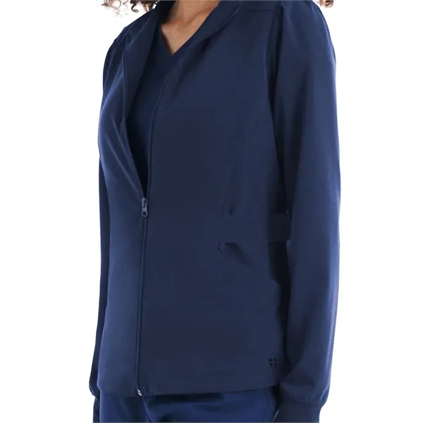 White Cross - CRFT - Women's 2-Pocket Mock Neck Zip-Front...... from ASI 86018 Scrub Authority / Uniform Stores