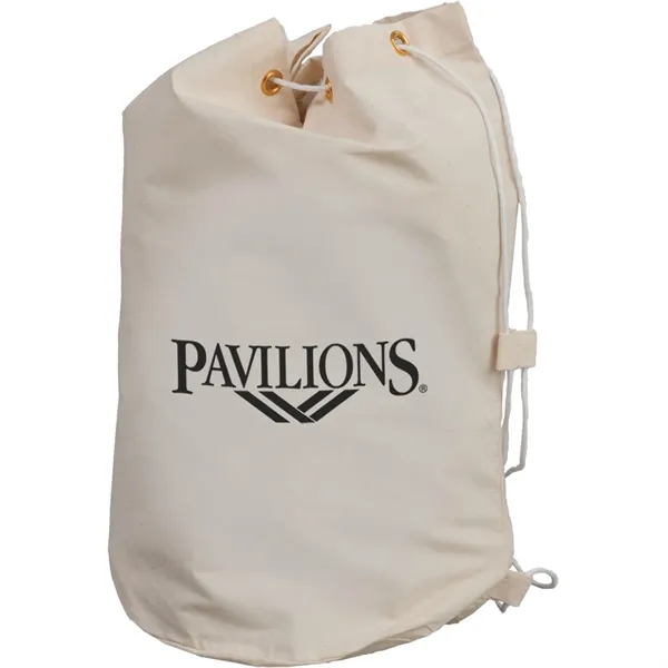 Barrel bag made of lightweight cotton canvas with a drawstring and... from ASI 54100 Fields Manufacturing Inc / TargetLine®