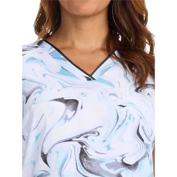 Healing Hands - Purple Label - Women's V-Neck Print Scrub...... from ASI 86018 Scrub Authority