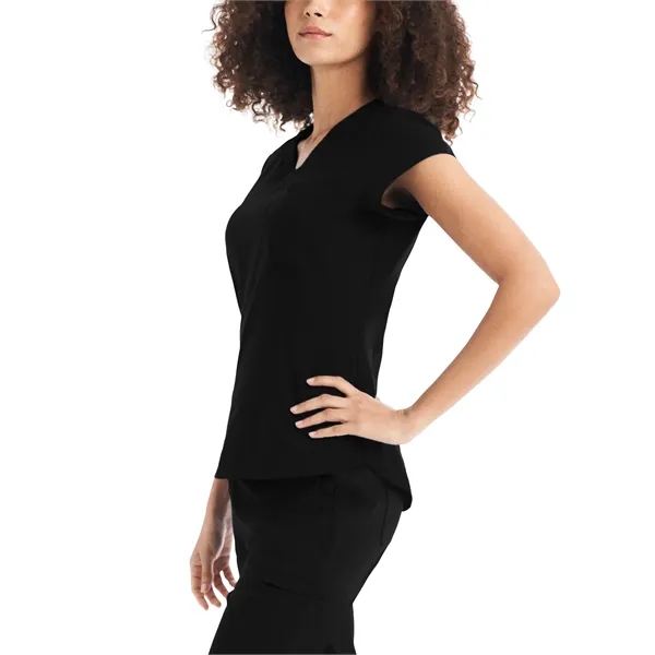 White Cross - CRFT - Women's 1-Pocket V-Neck Top... from ASI 86018 Scrub Authority