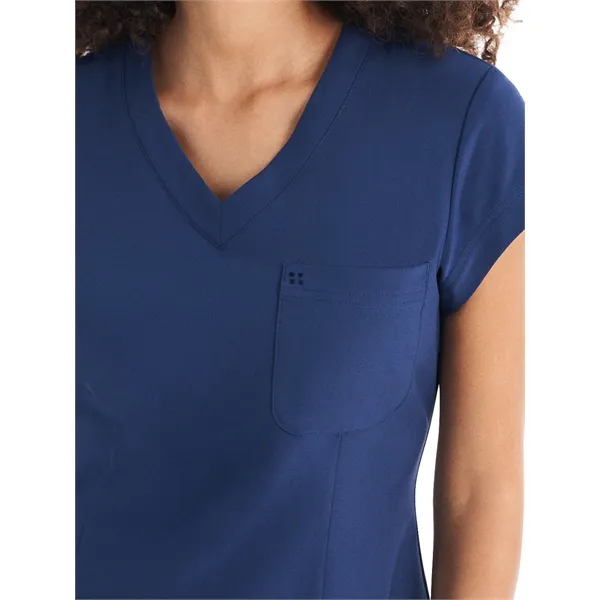 White Cross - CRFT - Women's 1-Pocket V-Neck Top... from ASI 86018 Scrub Authority