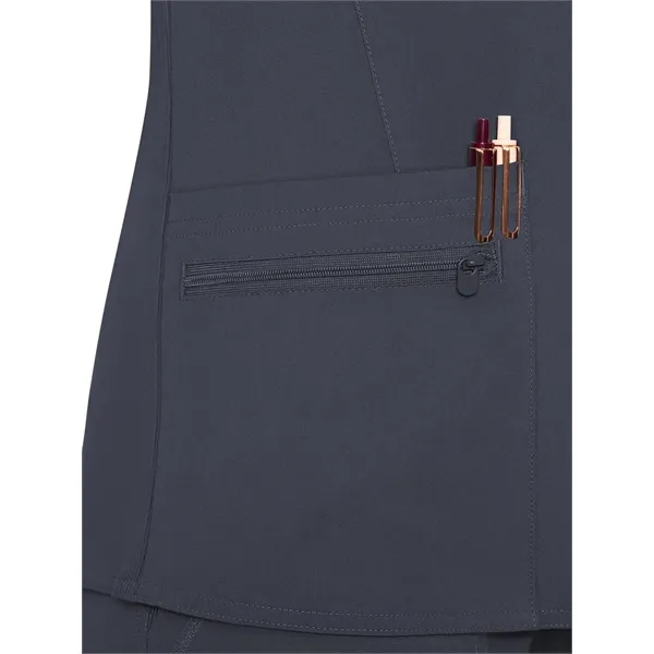 Med Couture Touch Women's V-Neck Knit Back Top... from ASI 86018 Scrub Authority / Uniform Stores