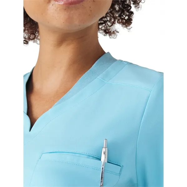 White Cross - VIBE - Women's Knit Collar V-Neck Scrub Top... from ASI 86018 Scrub Authority