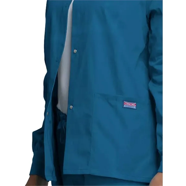 Cherokee WW Originals Women's Snap Front Warm-Up Jacket... from ASI 86018 Scrub Authority / Uniform Stores