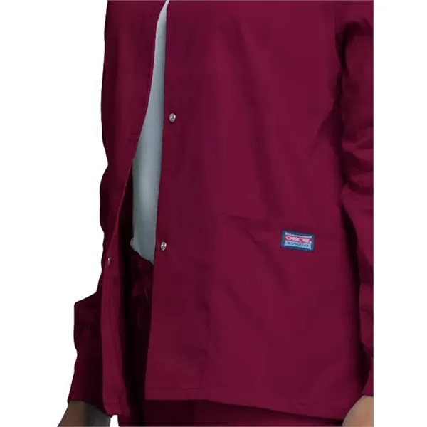 Cherokee WW Originals Women's Snap Front Warm-Up Jacket... from ASI 86018 Scrub Authority / Uniform Stores