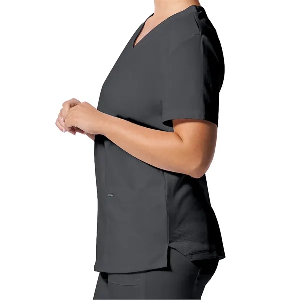 Landau ProFlex Women's Rib Knit V-Neck Top... from ASI 86018 Scrub Authority / Uniform Stores