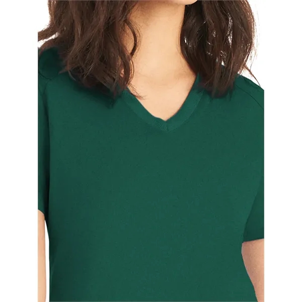 Landau ProFlex Women's Rib Knit V-Neck Top... from ASI 86018 Scrub Authority / Uniform Stores