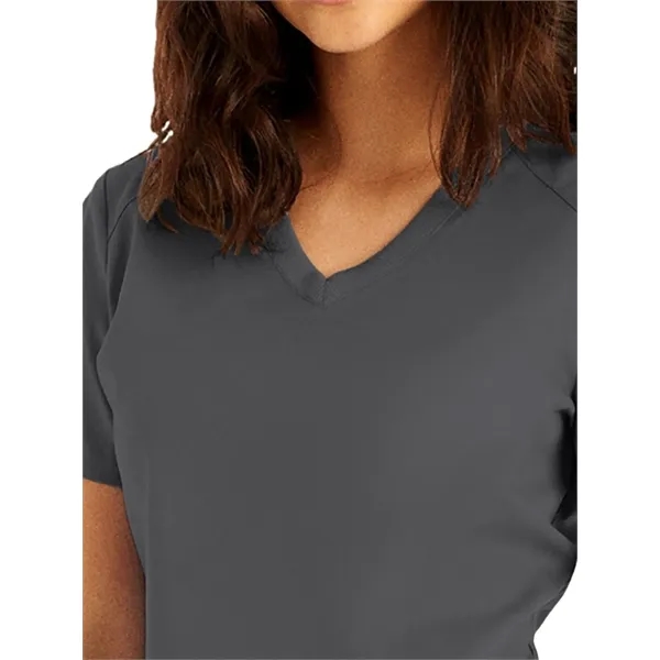 Landau ProFlex Women's Rib Knit V-Neck Top... from ASI 86018 Scrub Authority / Uniform Stores
