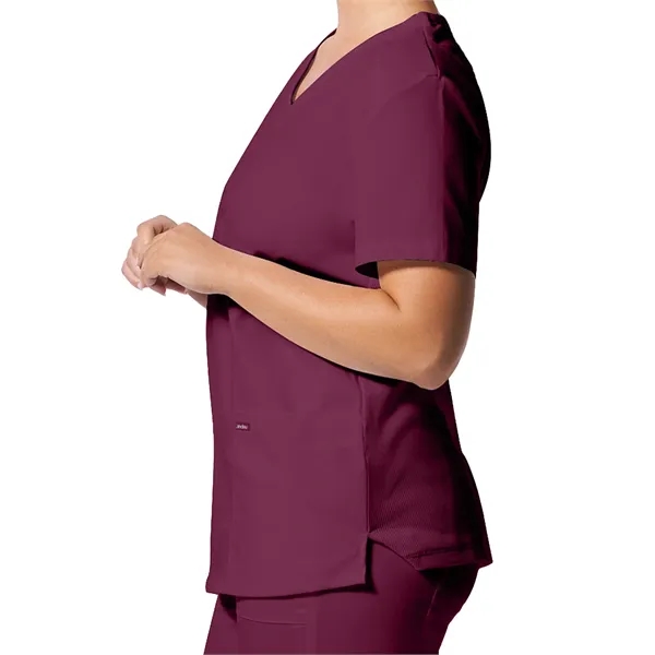 Landau ProFlex Women's Rib Knit V-Neck Top... from ASI 86018 Scrub Authority / Uniform Stores
