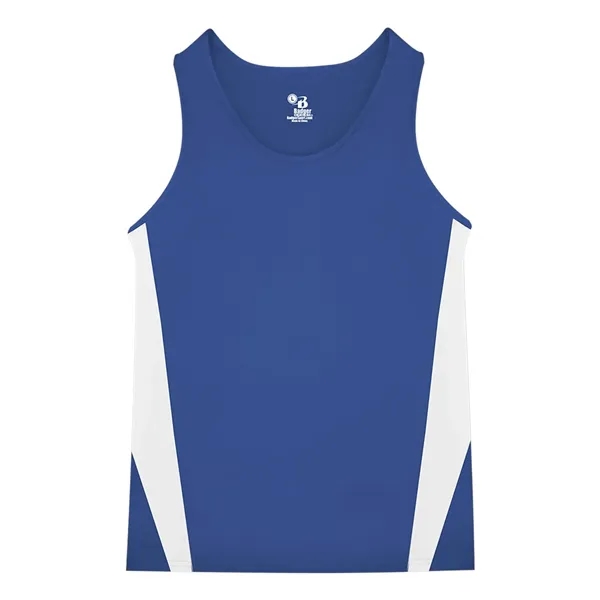 Moisture-wicking, antimicrobial singlet made of 100% polyester with contrast side inserts.... from ASI 84358 S&S Activewear