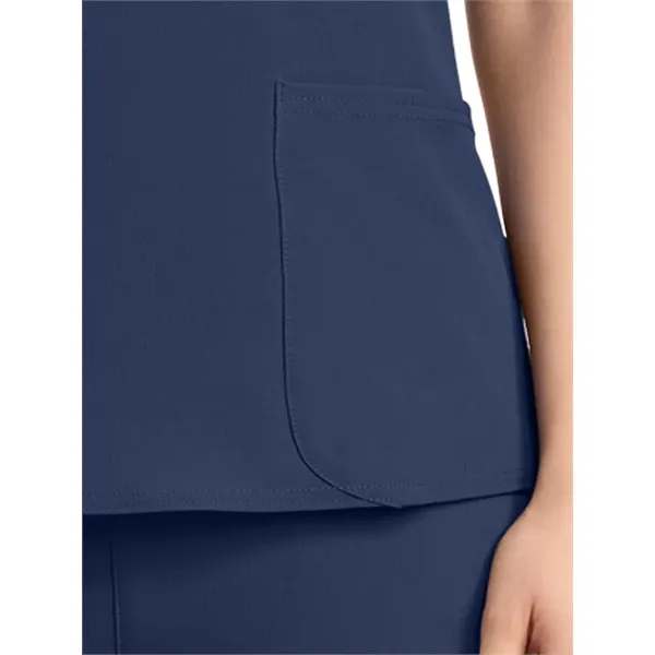 Med Couture - AMP - Women's 3-Pocket Square Neck Scrub Top... from ASI 86018 Scrub Authority