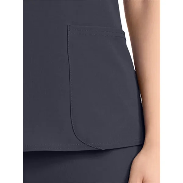 Med Couture - AMP - Women's 3-Pocket Square Neck Scrub Top... from ASI 86018 Scrub Authority