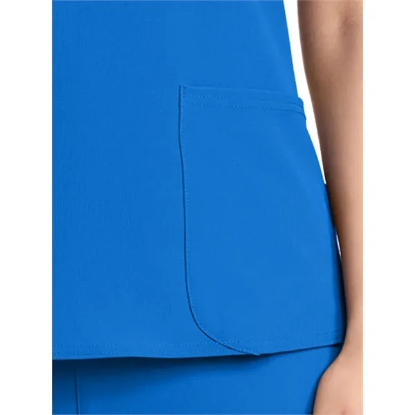 Med Couture - AMP - Women's 3-Pocket Square Neck Scrub Top... from ASI 86018 Scrub Authority