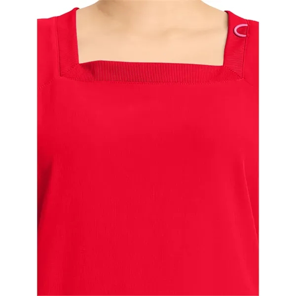 Med Couture - AMP - Women's 3-Pocket Square Neck Scrub Top... from ASI 86018 Scrub Authority