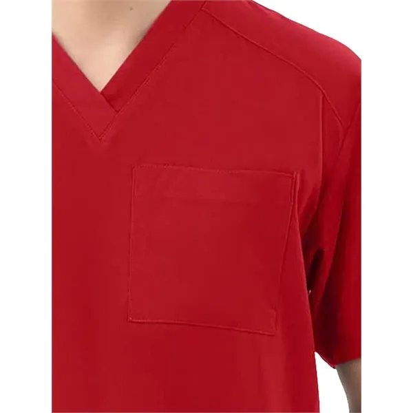 Parkley Quantum - Men's Three-Pocket RYDER V-Neck Scrub Top... from ASI 86018 Scrub Authority