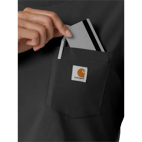 Carhartt Scrubs - Women's One-Pocket Crew Neck Long Sleev...... from ASI 86018 Scrub Authority