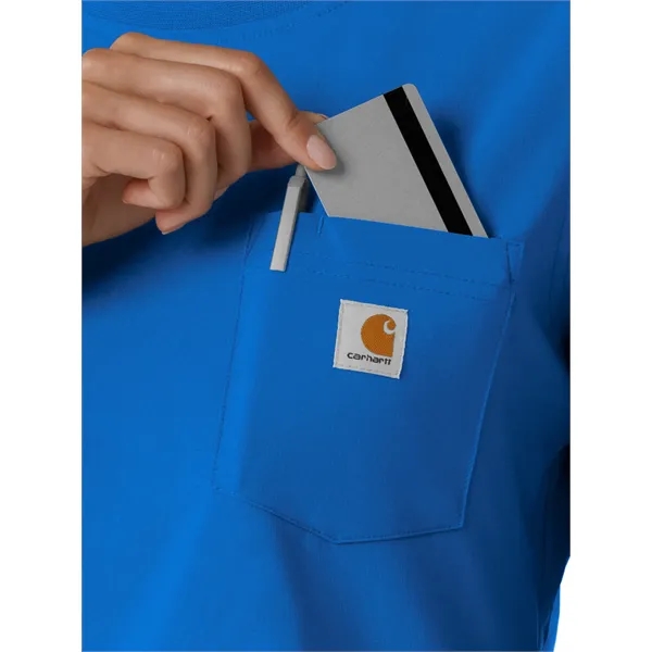 Carhartt Scrubs - Women's One-Pocket Crew Neck Long Sleev...... from ASI 86018 Scrub Authority