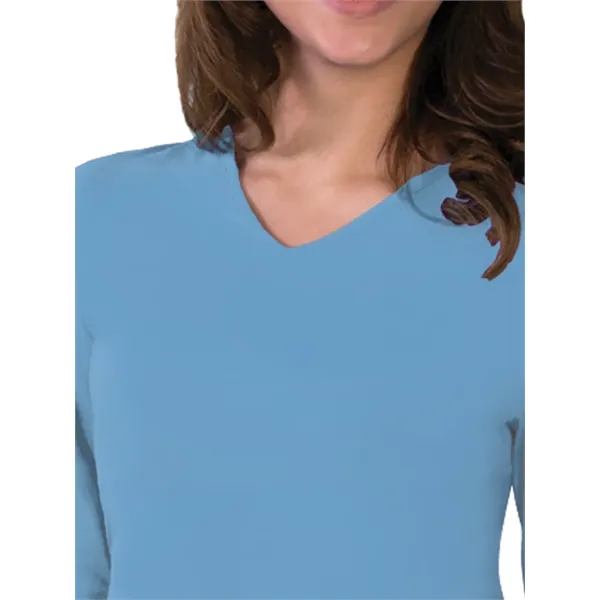 Blue Generation - Women's Pocketless 3/4-Sleeve V-Neck Tee... from ASI 86018 Scrub Authority