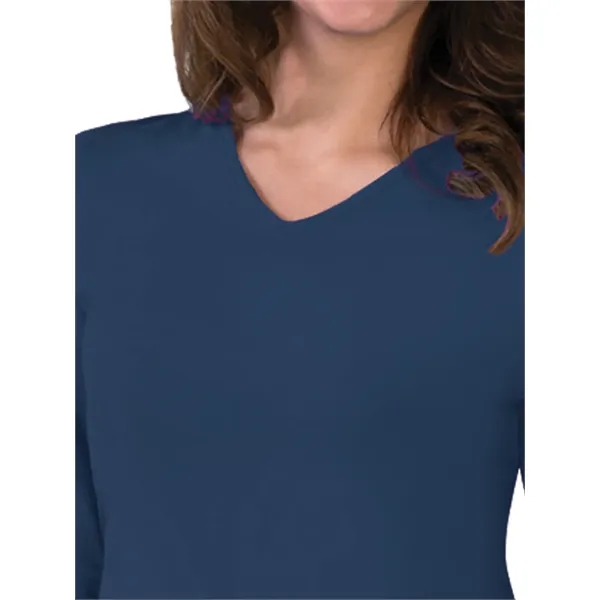 Blue Generation - Women's Pocketless 3/4-Sleeve V-Neck Tee... from ASI 86018 Scrub Authority