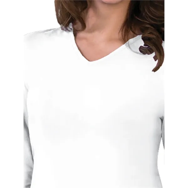 Blue Generation - Women's Pocketless 3/4-Sleeve V-Neck Tee... from ASI 86018 Scrub Authority