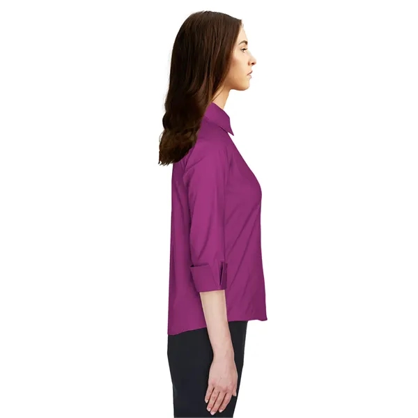 Blue Generation - Women's Pocketless 3/4-Sleeve Poplin Shirt... from ASI 86018 Scrub Authority