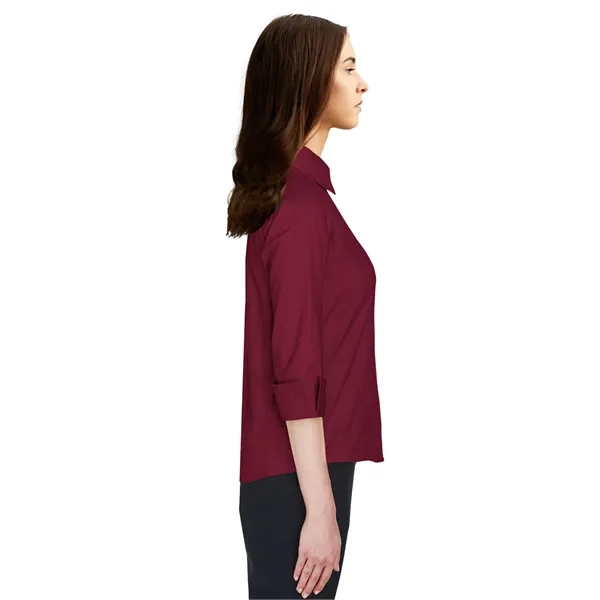 Blue Generation - Women's Pocketless 3/4-Sleeve Poplin Shirt... from ASI 86018 Scrub Authority