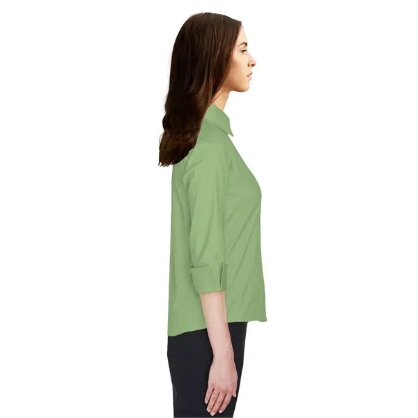 Blue Generation - Women's Pocketless 3/4-Sleeve Poplin Shirt... from ASI 86018 Scrub Authority