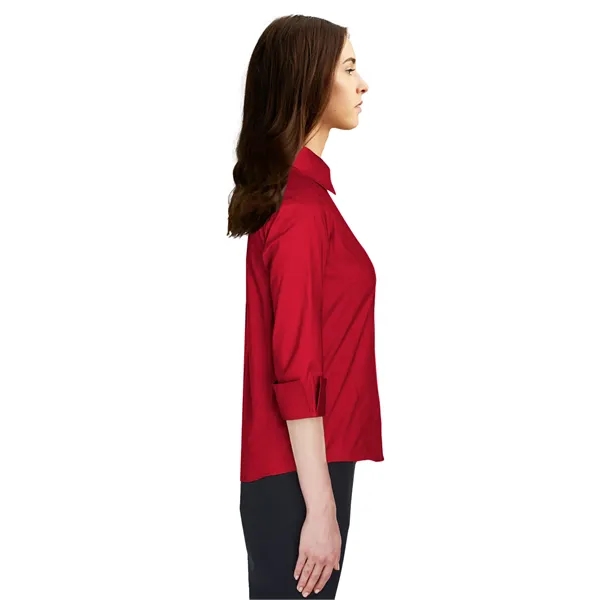 Blue Generation - Women's Pocketless 3/4-Sleeve Poplin Shirt... from ASI 86018 Scrub Authority