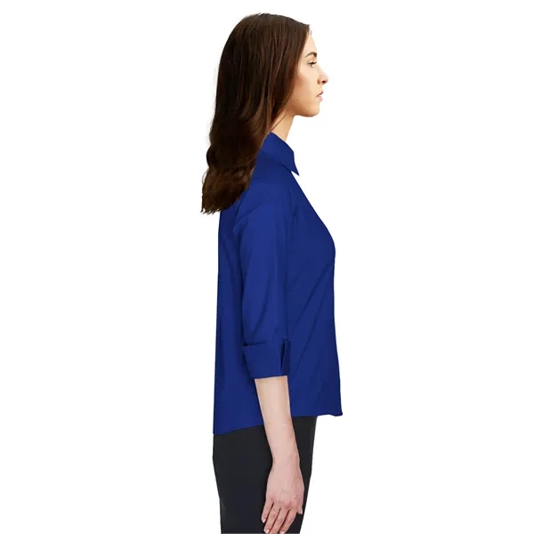 Blue Generation - Women's Pocketless 3/4-Sleeve Poplin Shirt... from ASI 86018 Scrub Authority