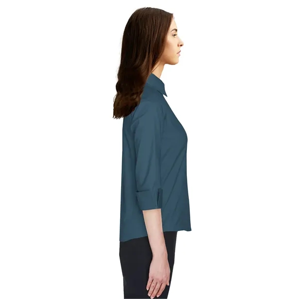 Blue Generation - Women's Pocketless 3/4-Sleeve Poplin Shirt... from ASI 86018 Scrub Authority