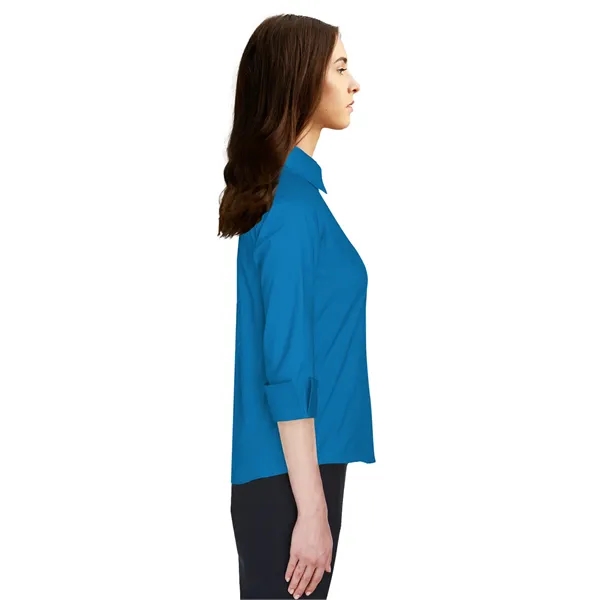 Blue Generation - Women's Pocketless 3/4-Sleeve Poplin Shirt... from ASI 86018 Scrub Authority
