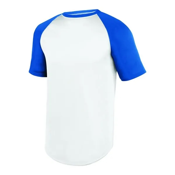 Youth Wicking Short Sleeve Baseball Jersey... from ASI 84358 S&S Activewear