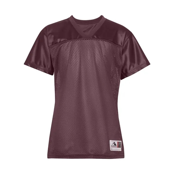3.35 oz., 100% polyester tricot mesh Juniors' replica football t-shirt.... from ASI 84358 S&S Activewear