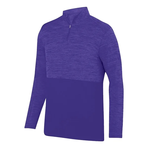 Shadow Tonal Heather Quarter-Zip... from ASI 84358 S&S Activewear
