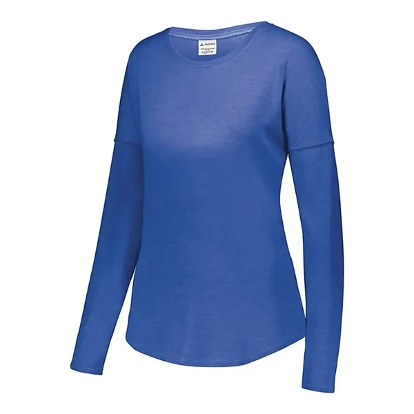 Augusta Sportswear Women's Lux Triblend Long Sleeve T-Shirt... from ASI 84358 S&S Activewear