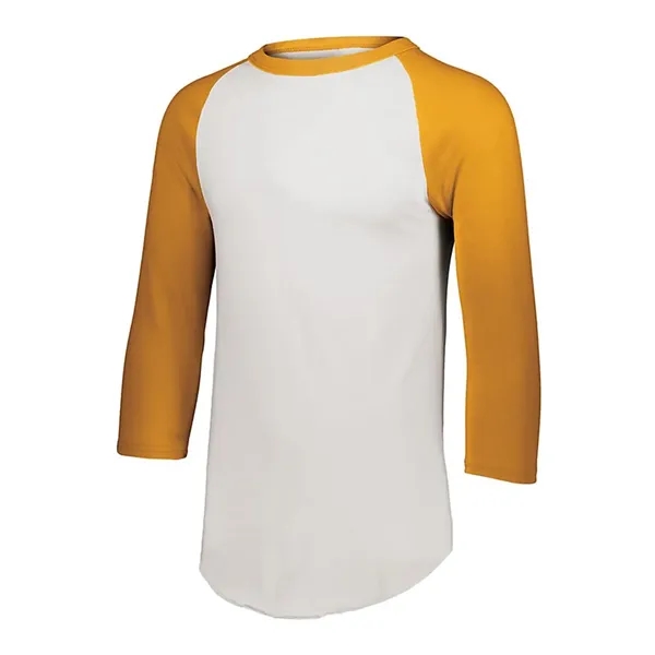 Youth Three-Quarter Sleeve Baseball Jersey... from ASI 84358 S&S Activewear